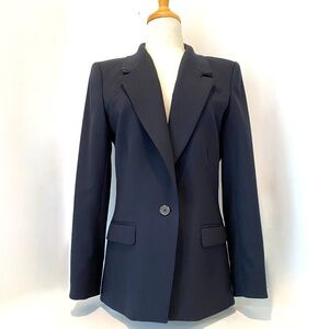 J. CREW Women's Italian Willa Blazer Navy Blue Size 8 ~ Excellent Condition!